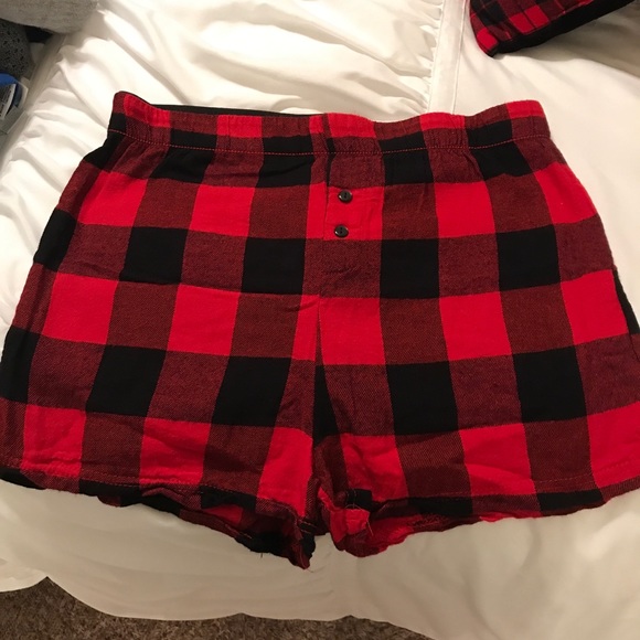 Other - Buffalo plaid pajama shorts size M